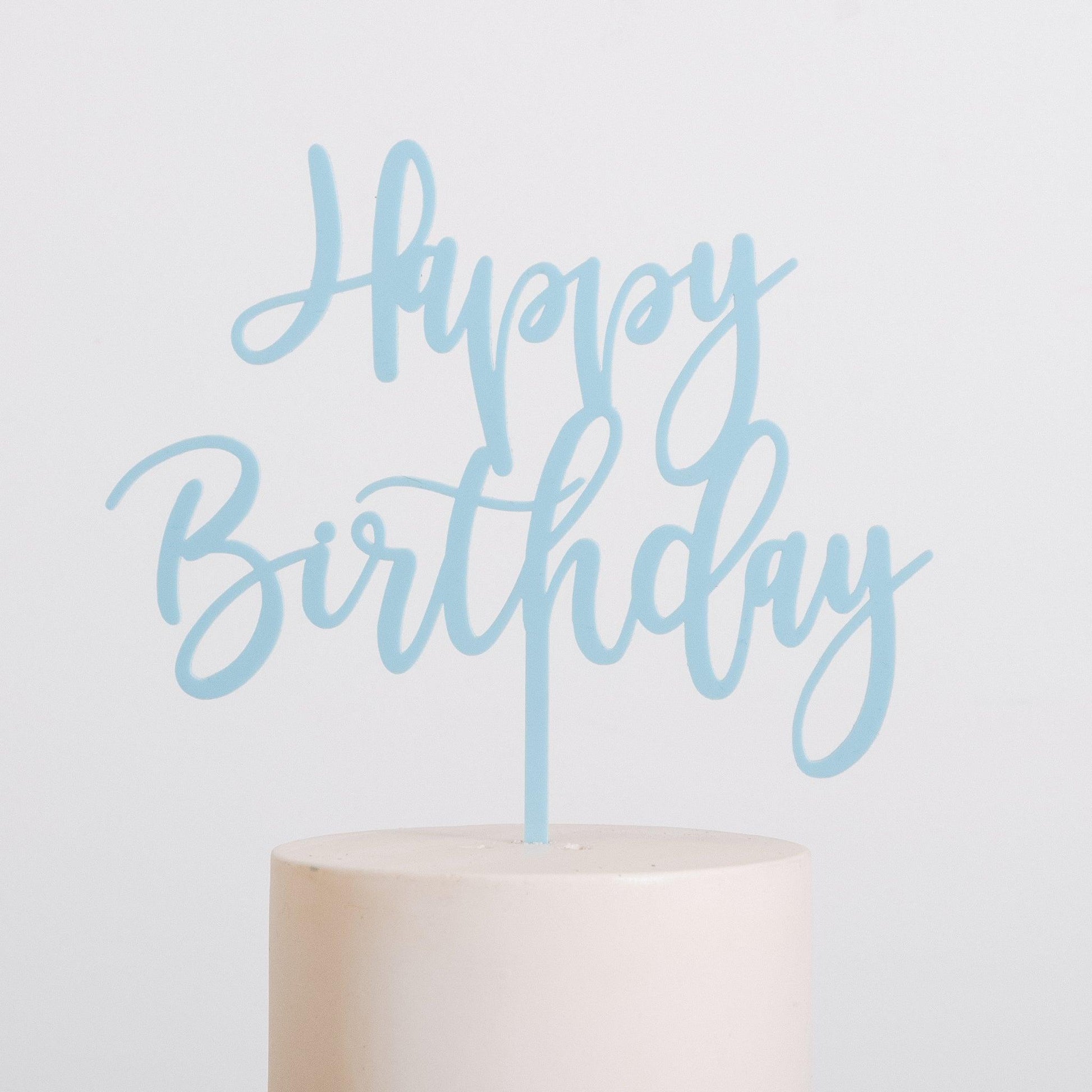 NEW! Happy Birthday cake topper - Stag Design