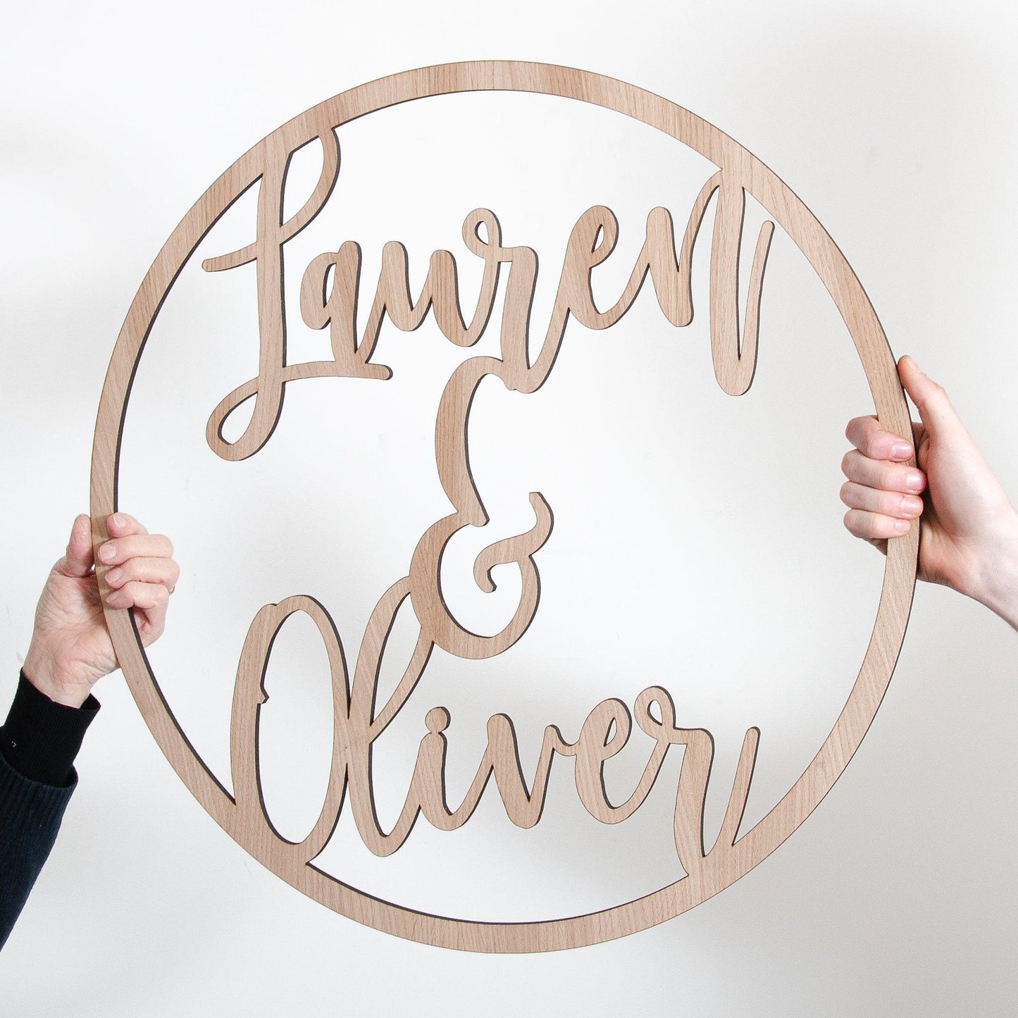 Personalised name hoop sign - Stag Design