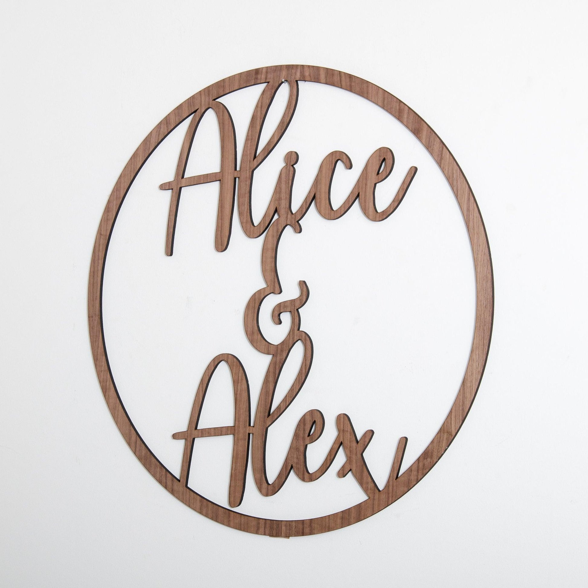 Personalised name hoop sign - Stag Design