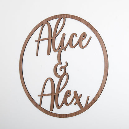 Personalised name hoop sign - Stag Design