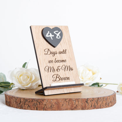 NEW! Wedding countdown chalkboard - Stag Design