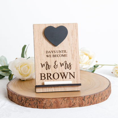 NEW! Wedding countdown chalkboard - Stag Design