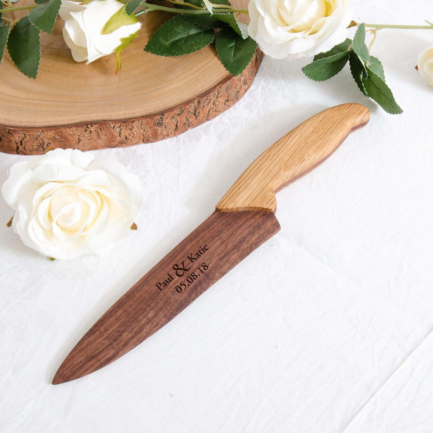 Personalised wedding cake knife - Stag Design