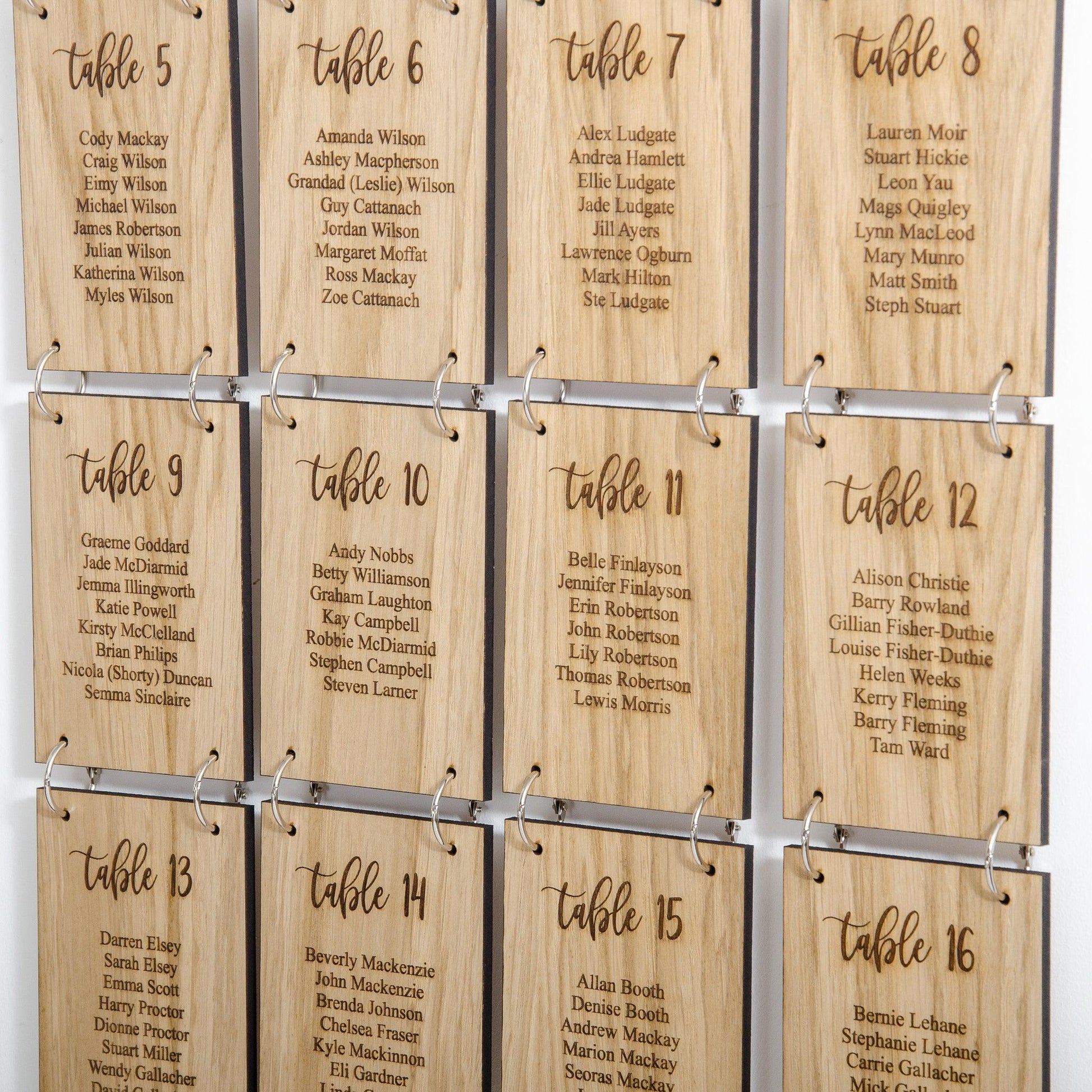 Hanging wooden table plan - Stag Design