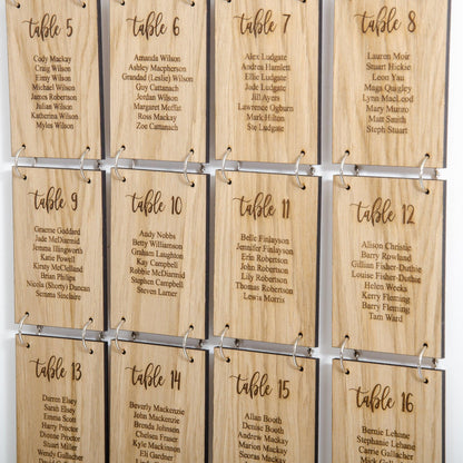 Hanging wooden table plan - Stag Design