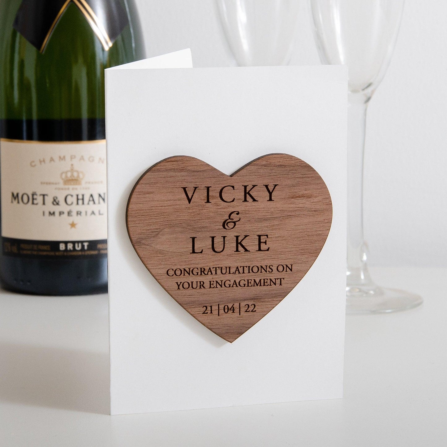 NEW! Personalised engagement card - Stag Design