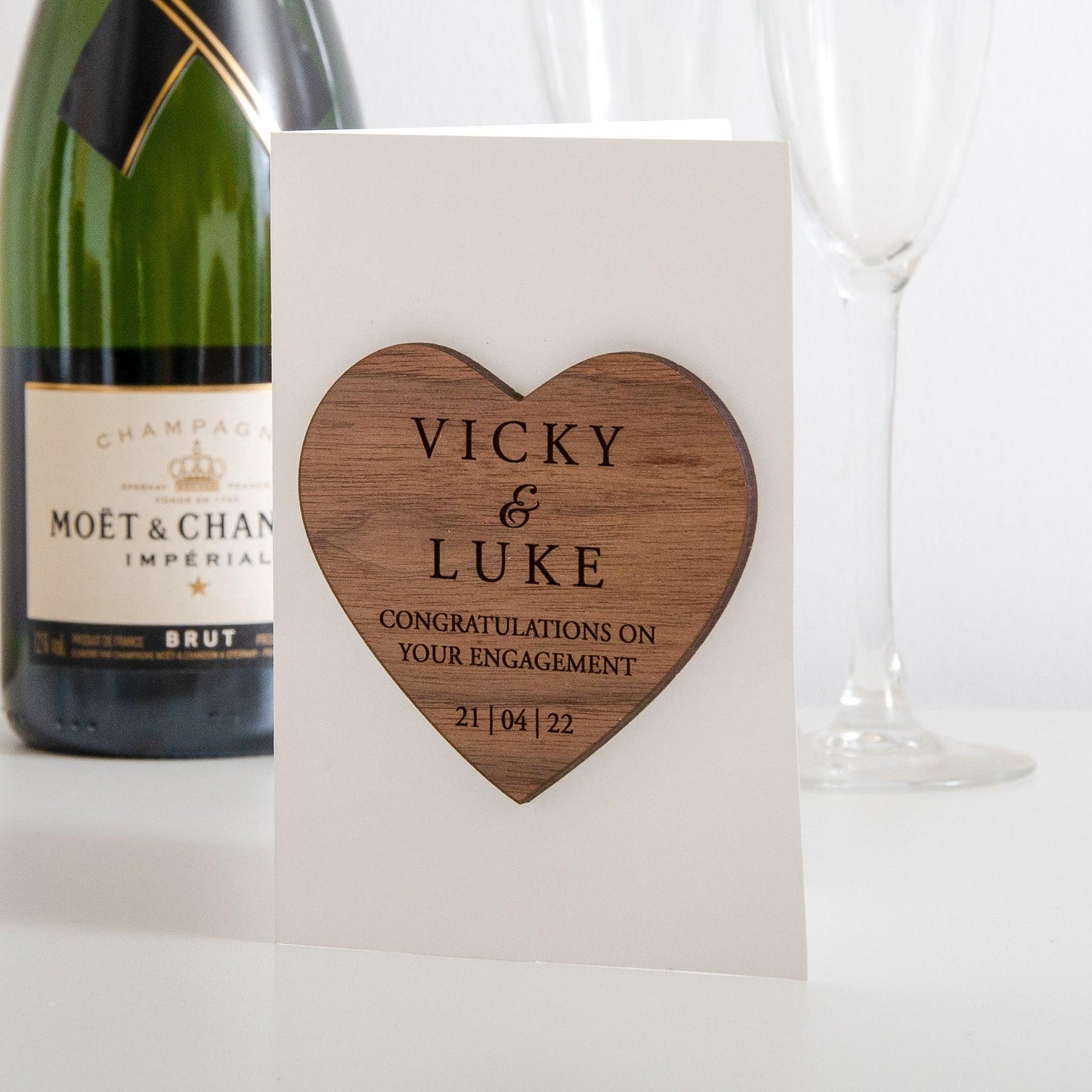 NEW! Personalised engagement card - Stag Design