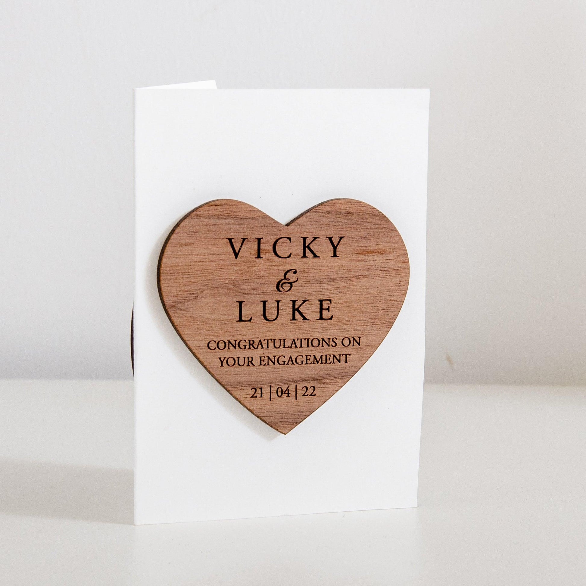 NEW! Personalised engagement card - Stag Design