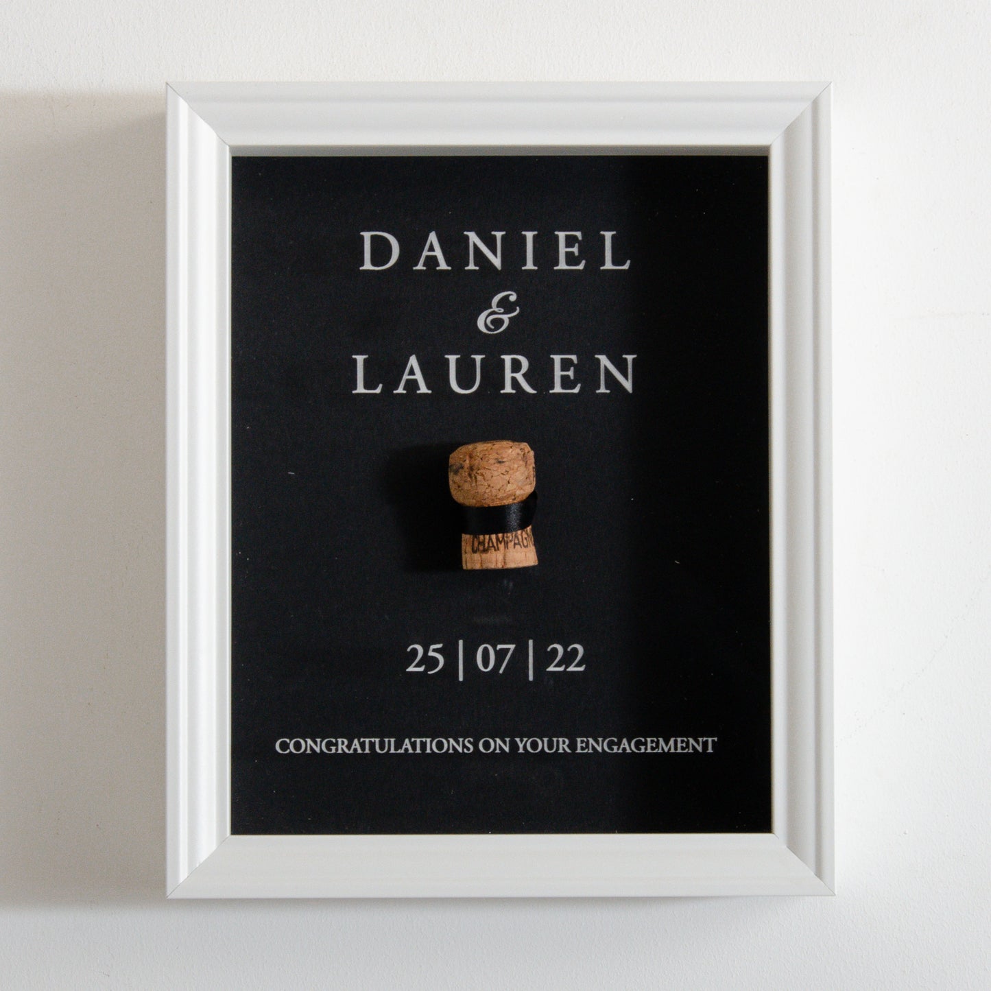 First toast cork saver memory box frame