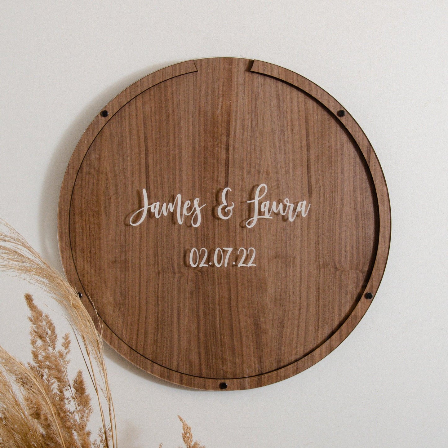 Alternative wedding circle dropbox guest book - Stag Design