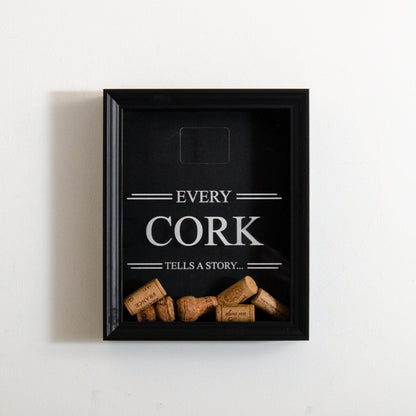 'Every cork tells a story' frame - Stag Design