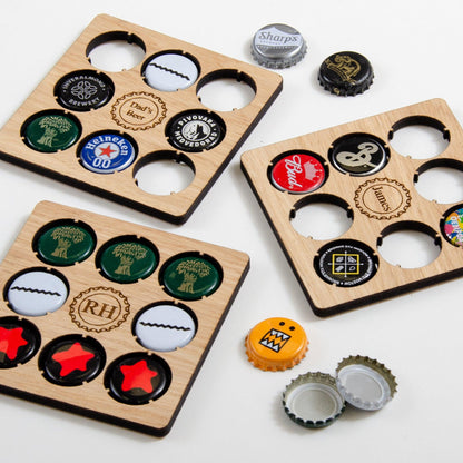 NEW! Personalised beer cap coaster - Stag Design