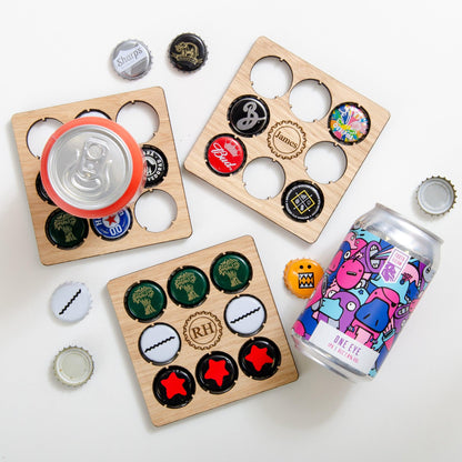 NEW! Personalised beer cap coaster - Stag Design