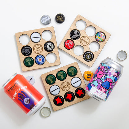 NEW! Personalised beer cap coaster - Stag Design