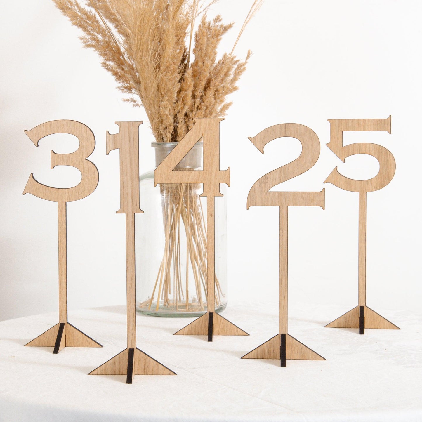 Table numbers for weddings and celebrations - Stag Design