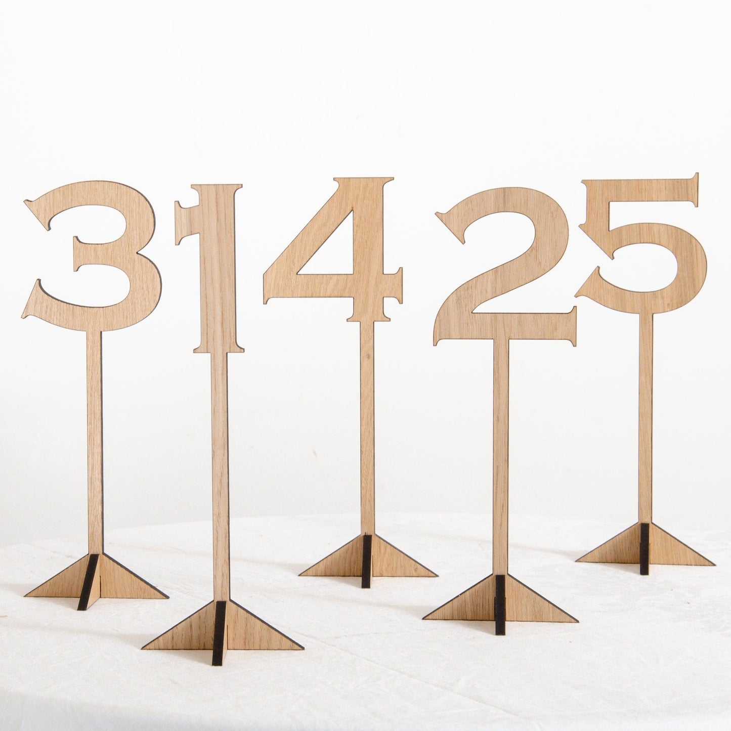 Table numbers for weddings and celebrations - Stag Design