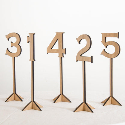 Table numbers for weddings and celebrations - Stag Design