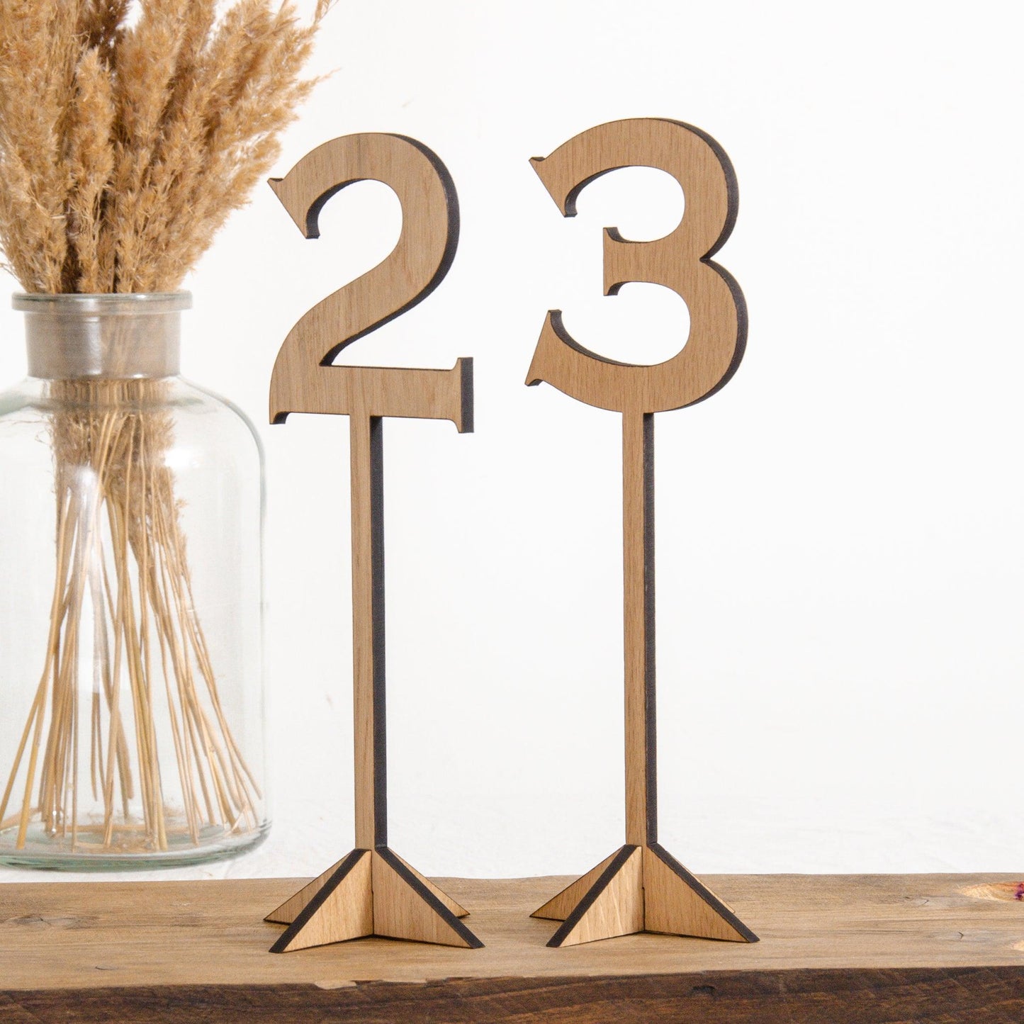 Table numbers for weddings and celebrations - Stag Design