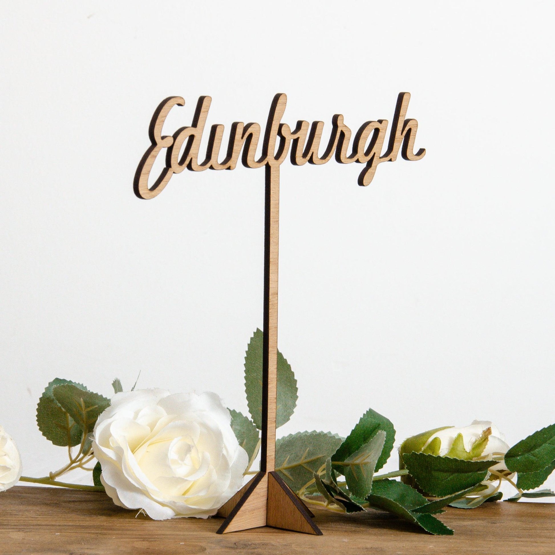 Wedding table names - Stag Design