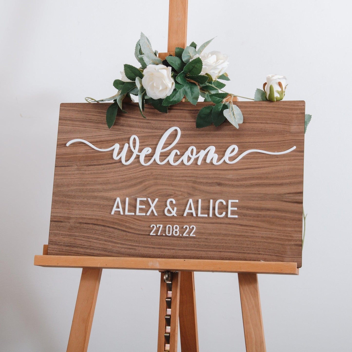 NEW! Wooden rectangle welcome sign - Stag Design