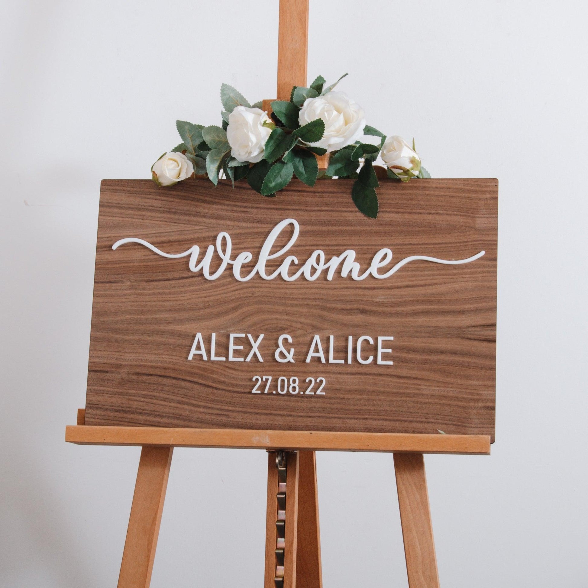 NEW! Wooden rectangle welcome sign - Stag Design