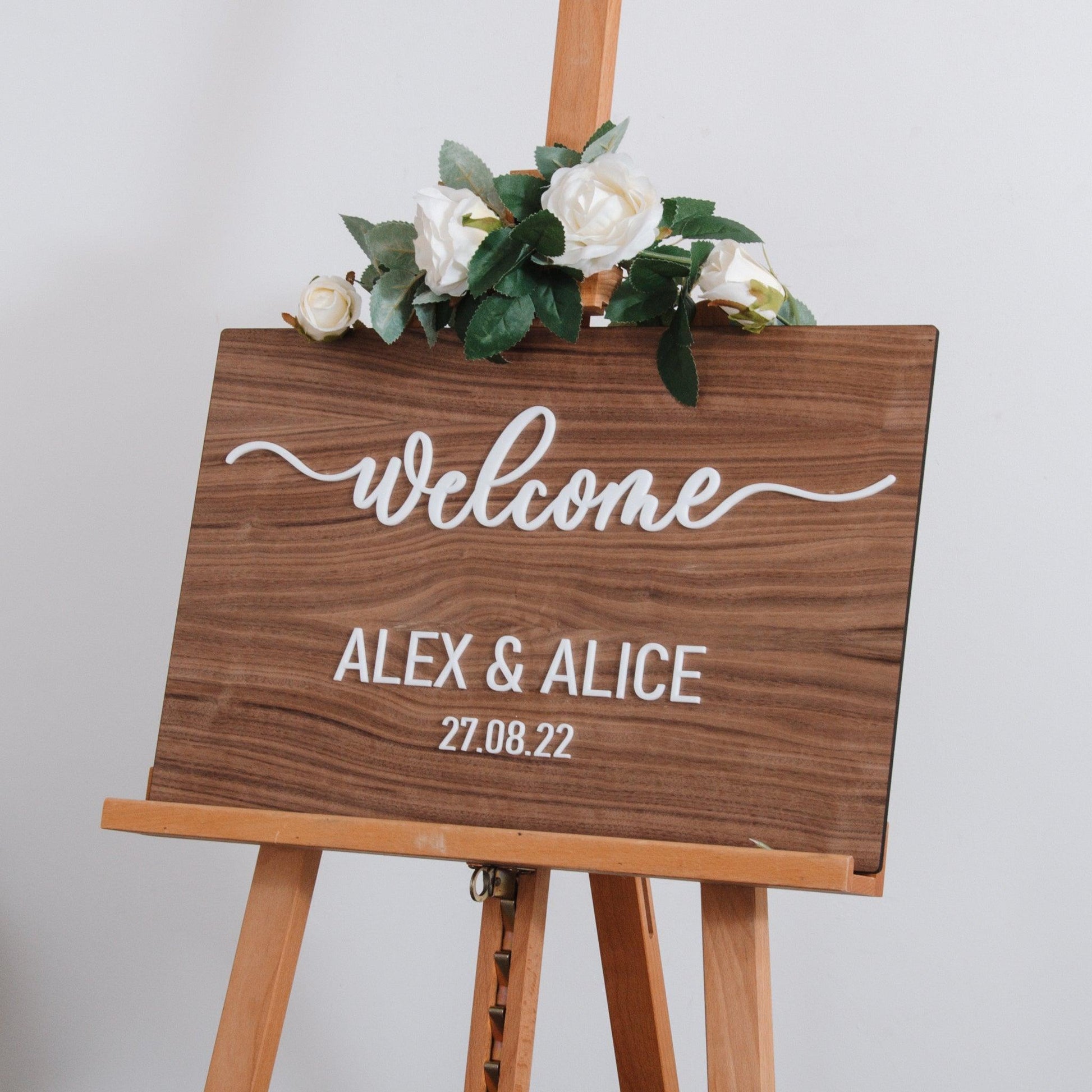 NEW! Wooden rectangle welcome sign - Stag Design