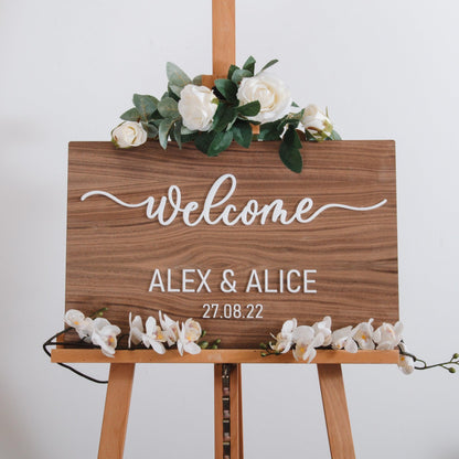 NEW! Wooden rectangle welcome sign - Stag Design