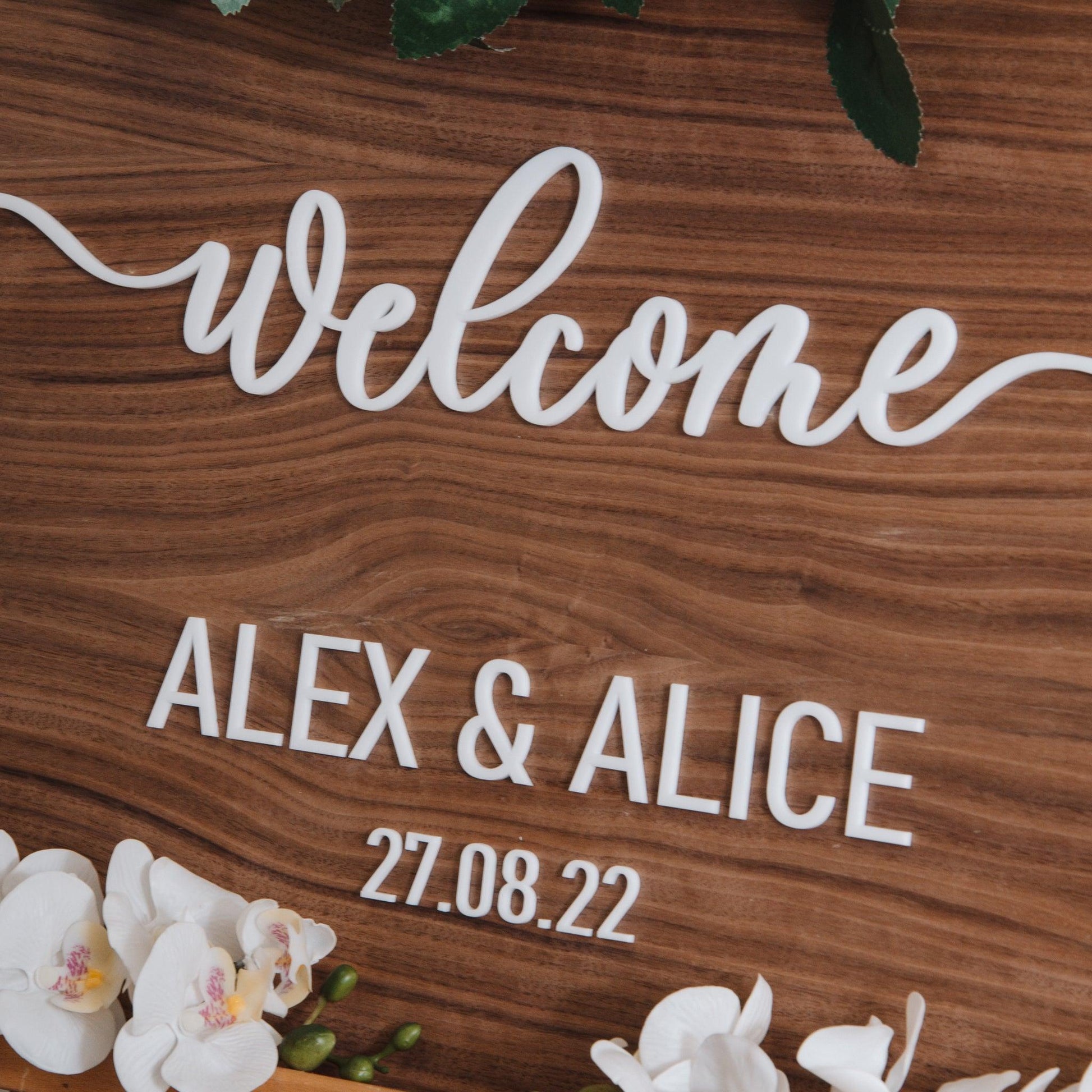 NEW! Wooden rectangle welcome sign - Stag Design