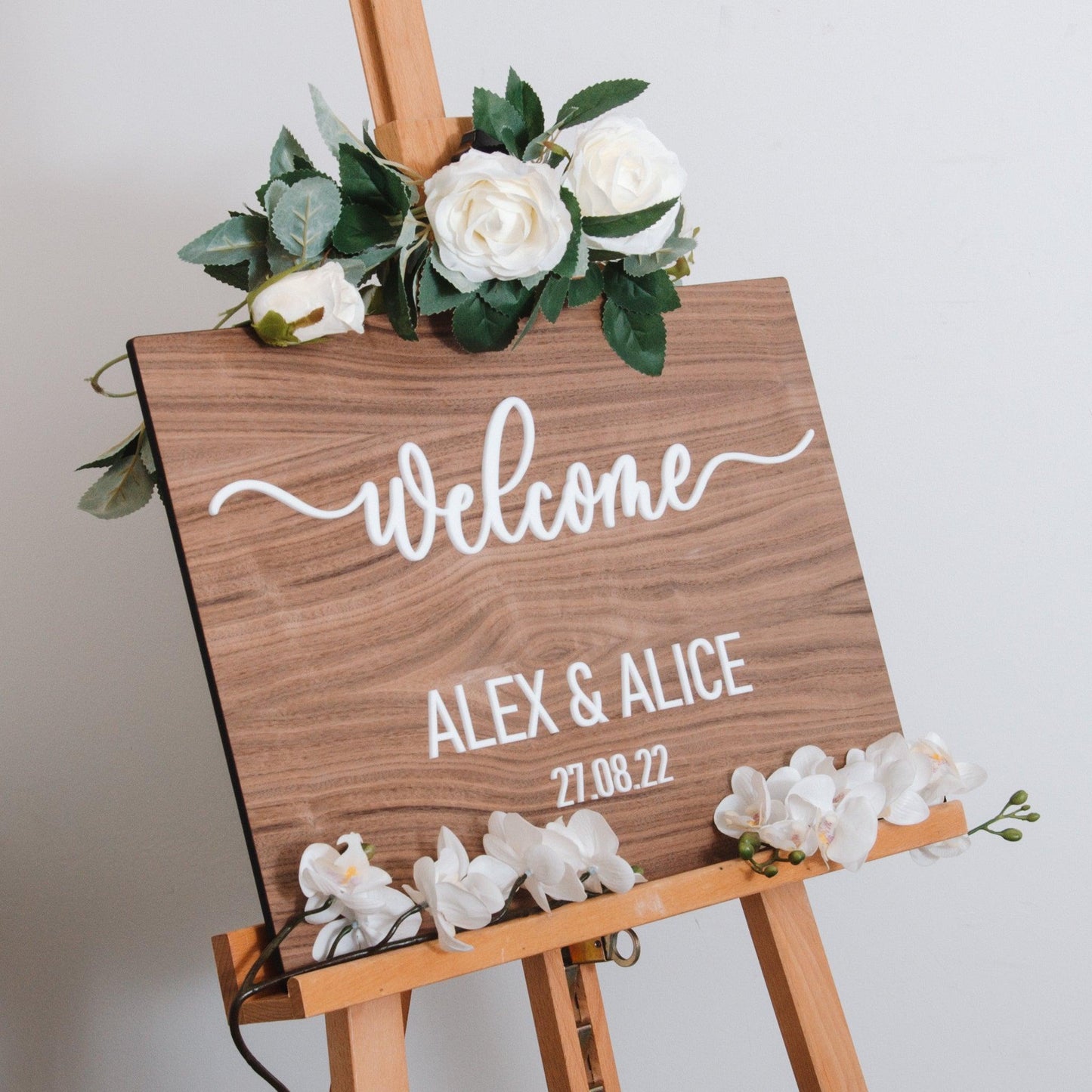 NEW! Wooden rectangle welcome sign - Stag Design