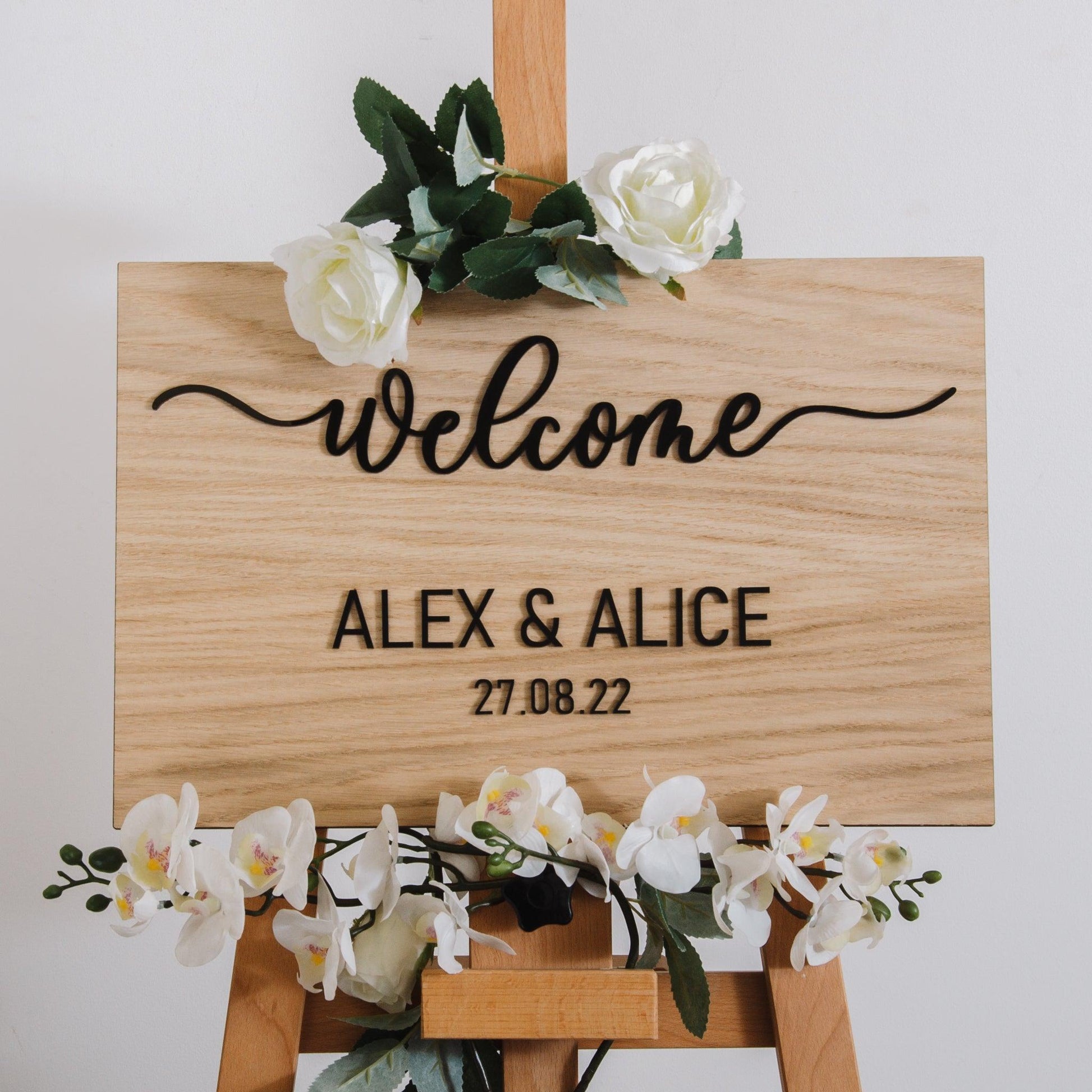 NEW! Wooden rectangle welcome sign - Stag Design