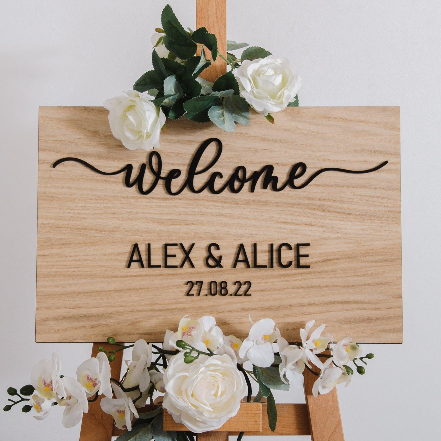 NEW! Wooden rectangle welcome sign - Stag Design