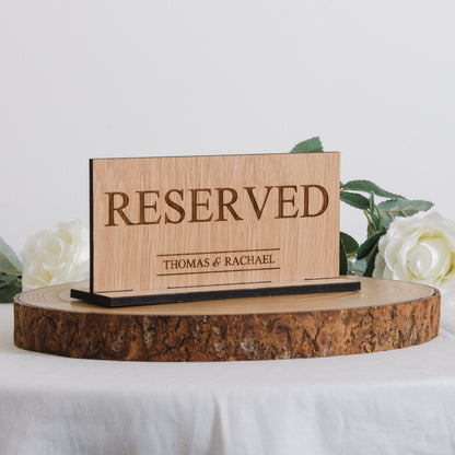 Reserved sign