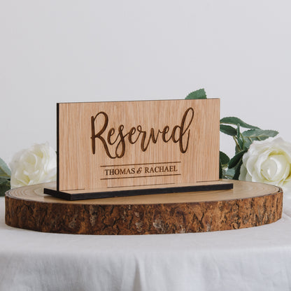 Reserved sign