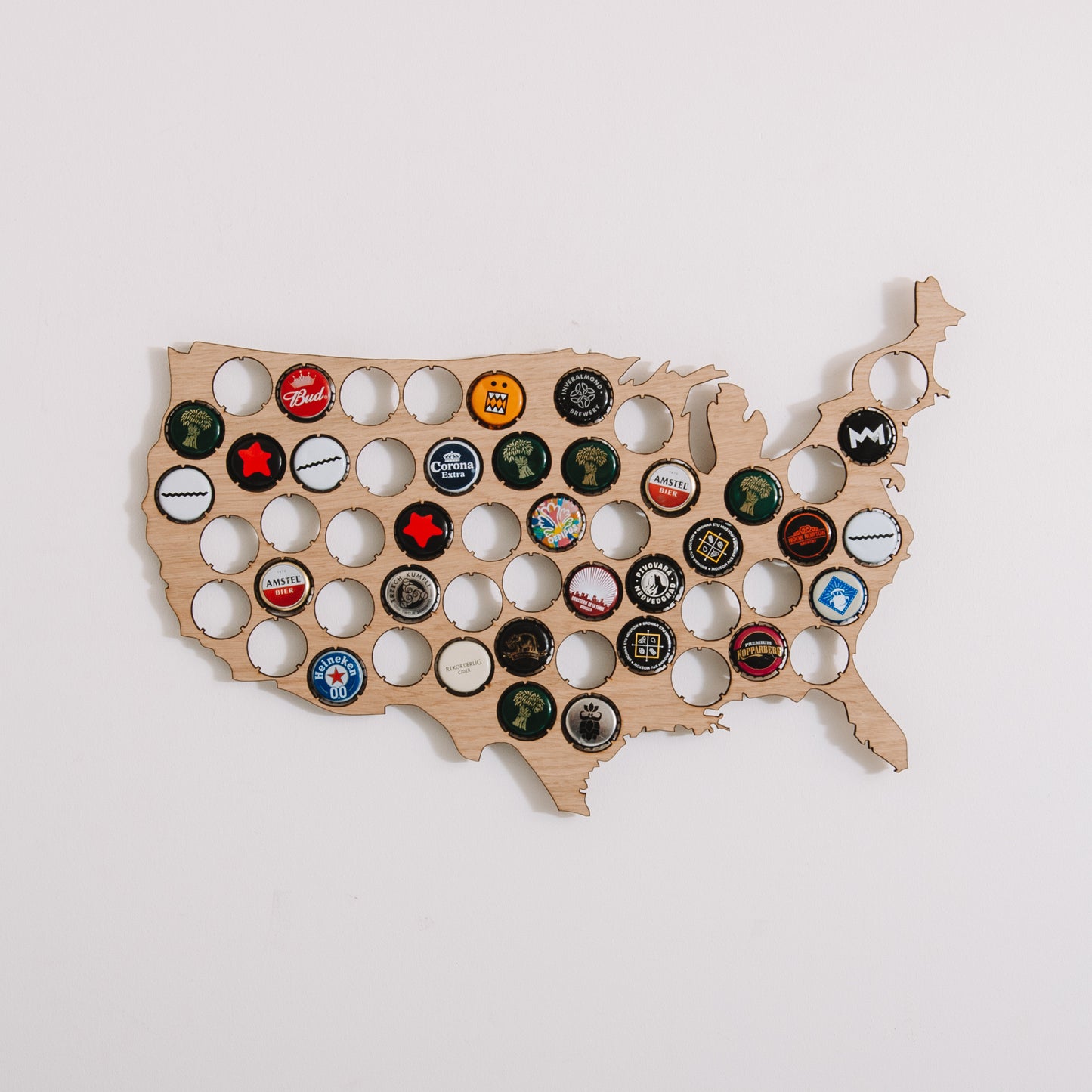 Beer Cap USA Map