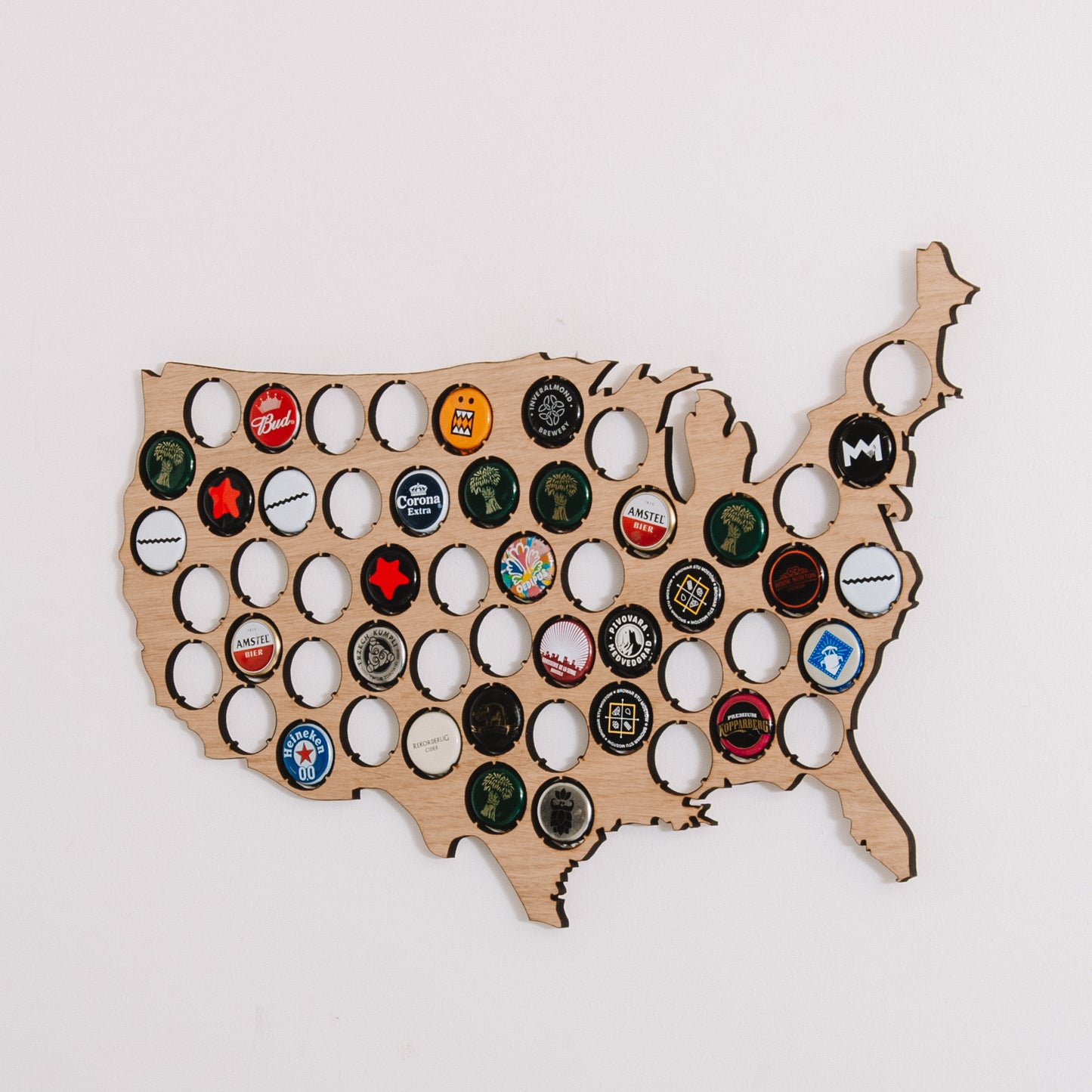 Beer Cap USA Map