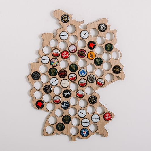 Beer Cap Germany Map