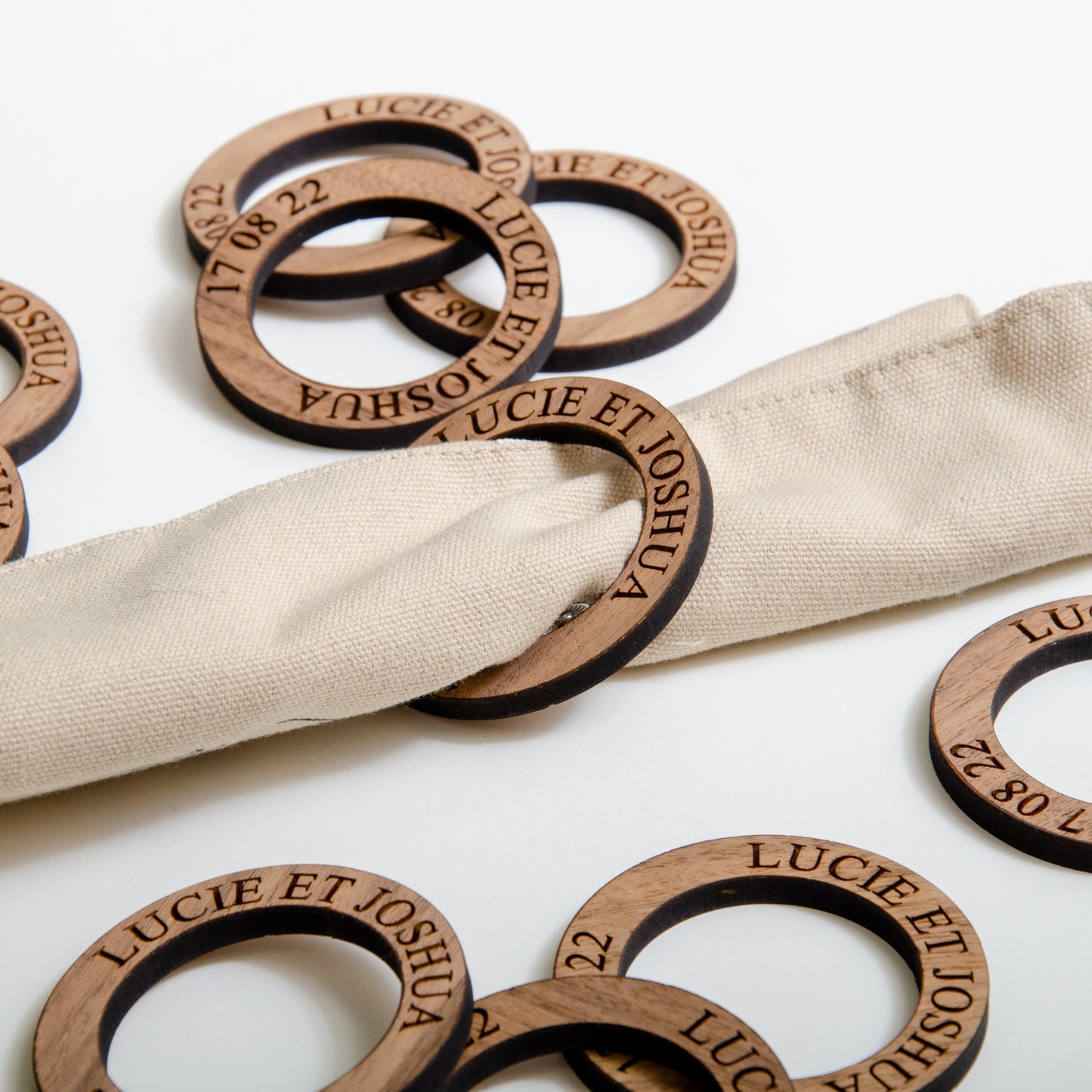 Personalised napkin rings