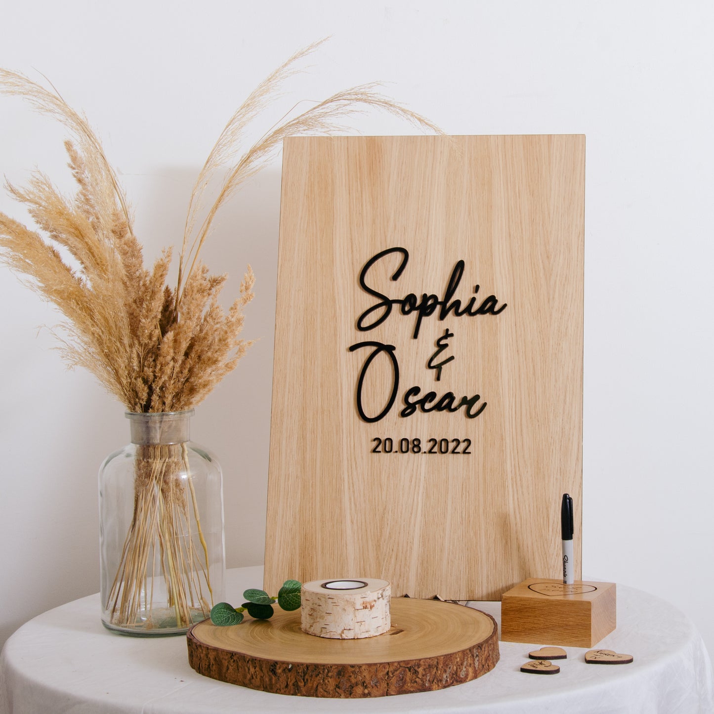 Alternative rectangle guest book sign