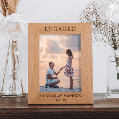 Engagement photo frame