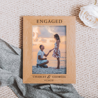 Engagement photo frame