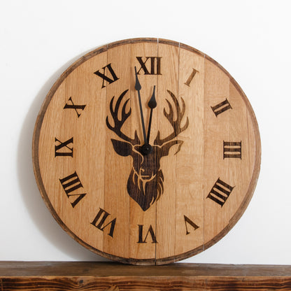 Whisky barrel clock