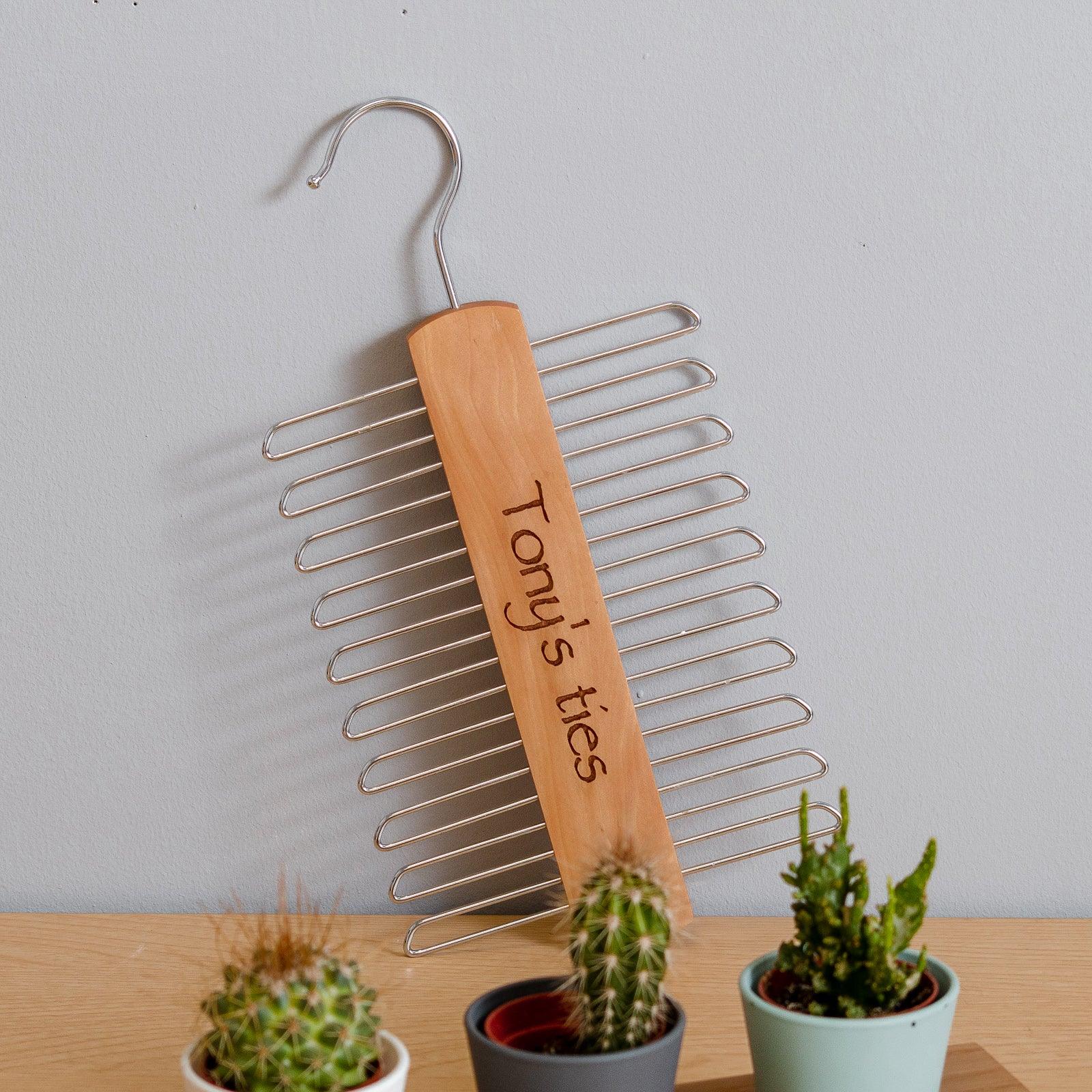 Personalised tie rack - Stag Design