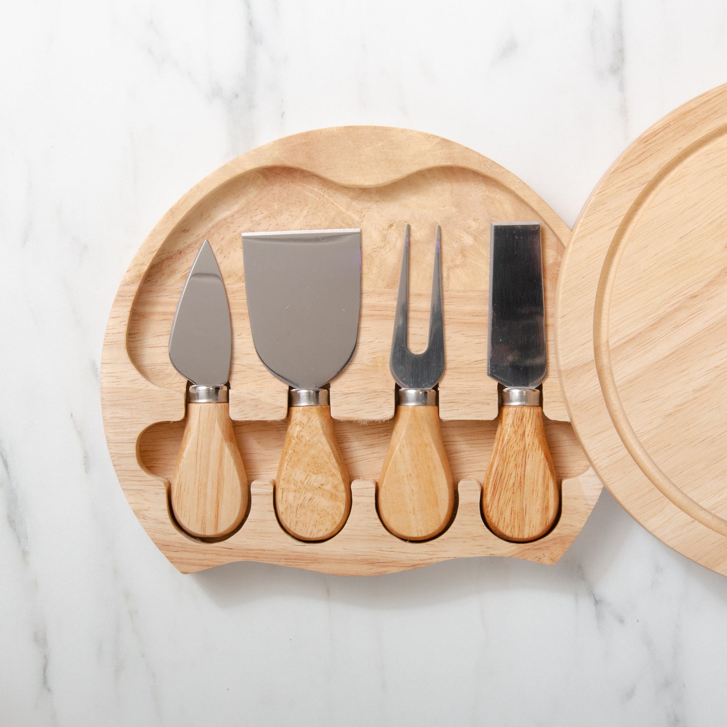 Personalised family cheese board and tools