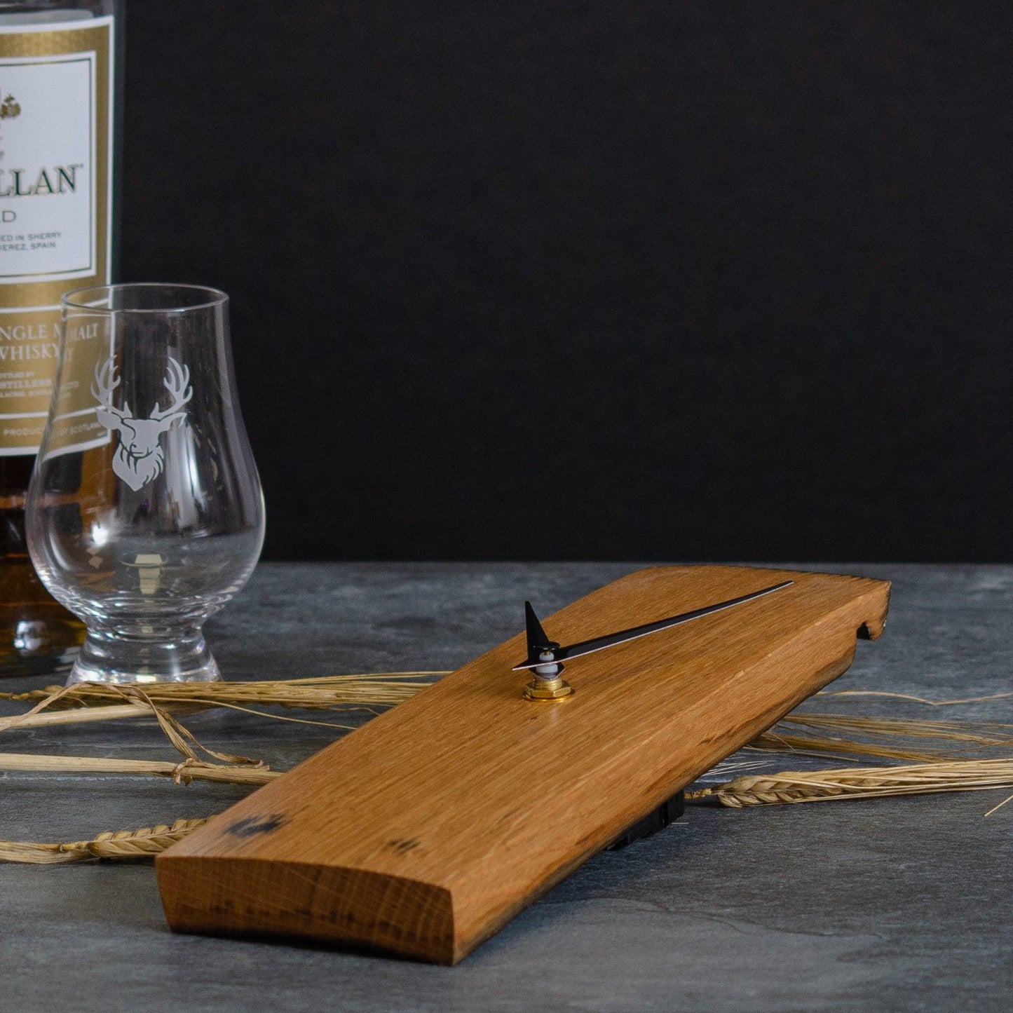 Whisky stave clock - Stag Design