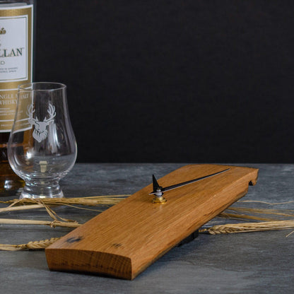 Whisky stave clock - Stag Design