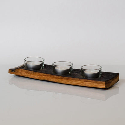 Triple whisky cask tea light holder - Stag Design