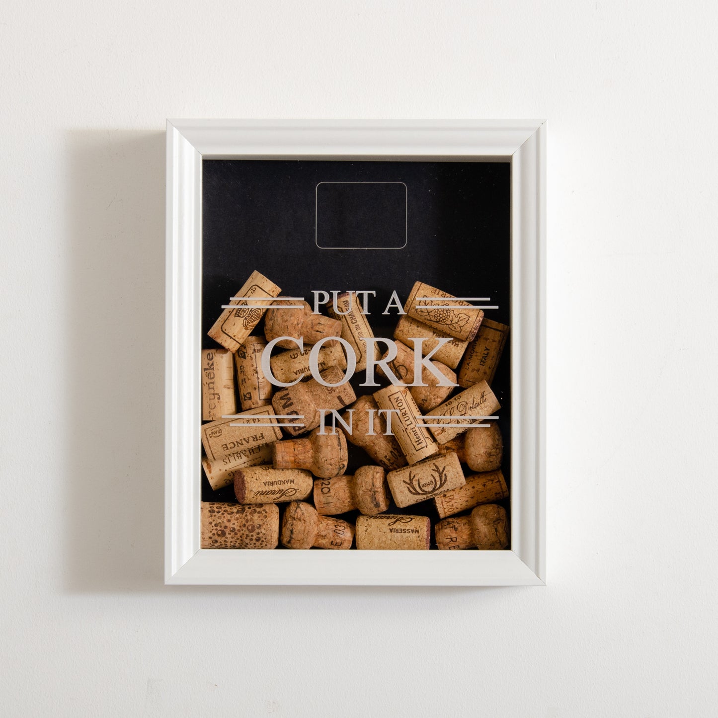 'Put a cork in it' frame