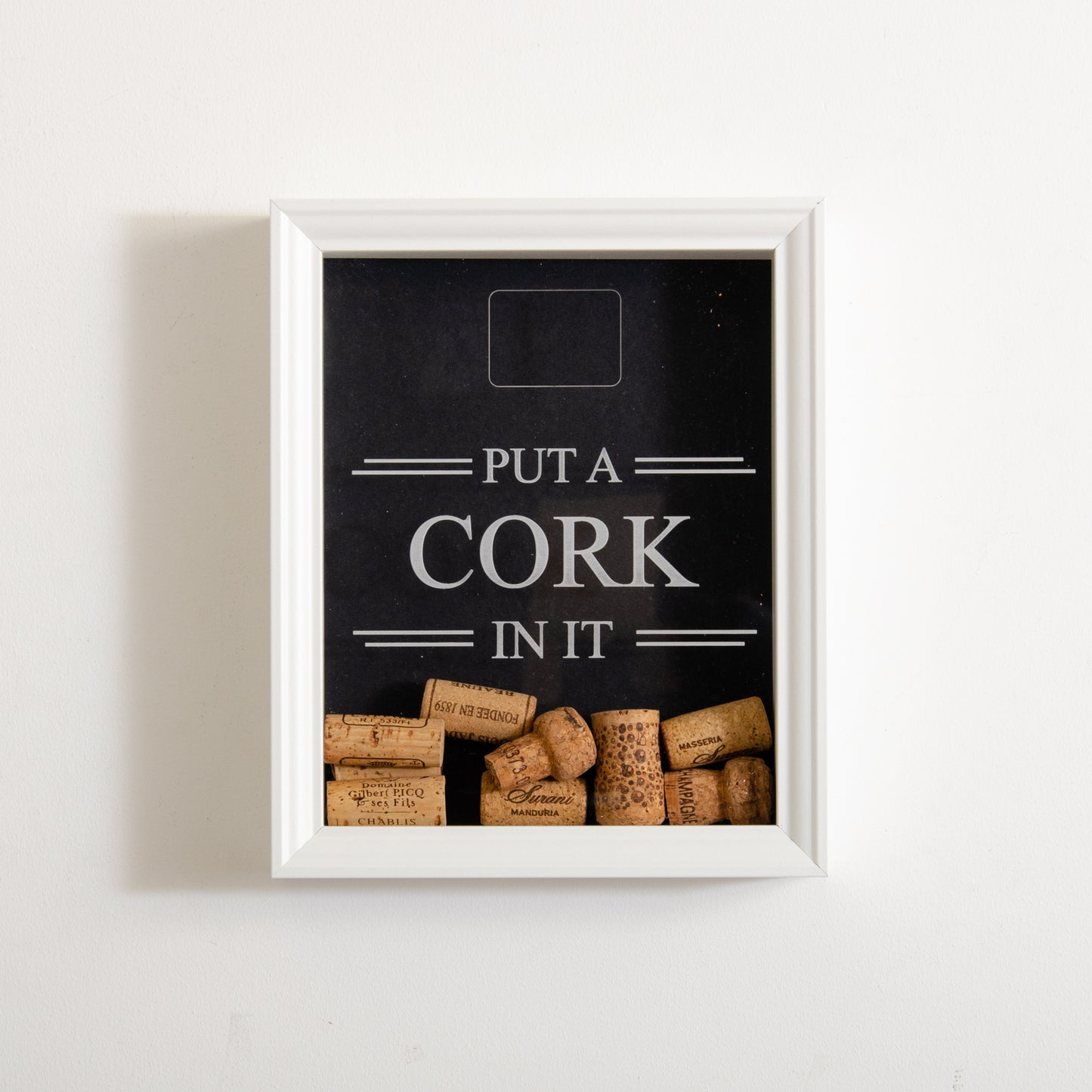 'Put a cork in it' frame