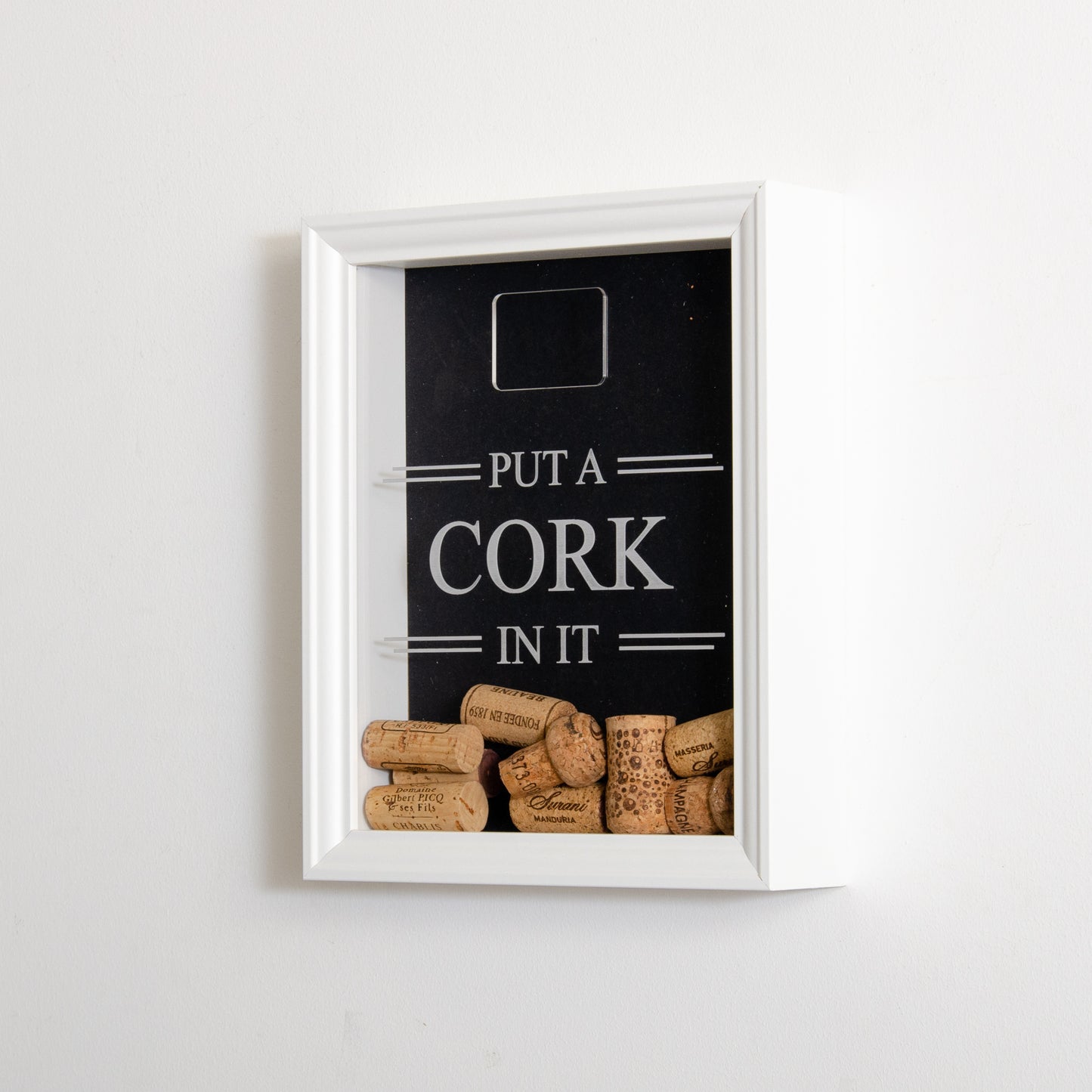 'Put a cork in it' frame