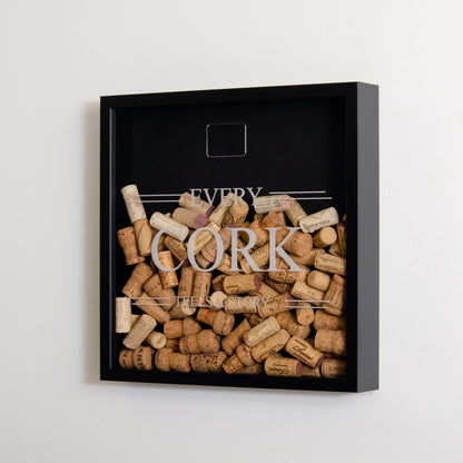 Large cork memory box frame